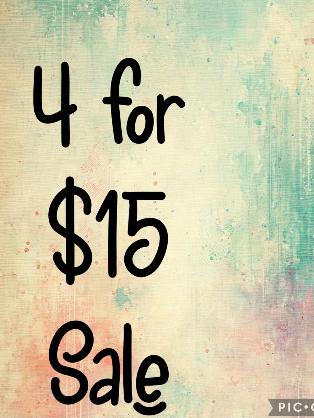 LARGE SELECTION OF 4/$15